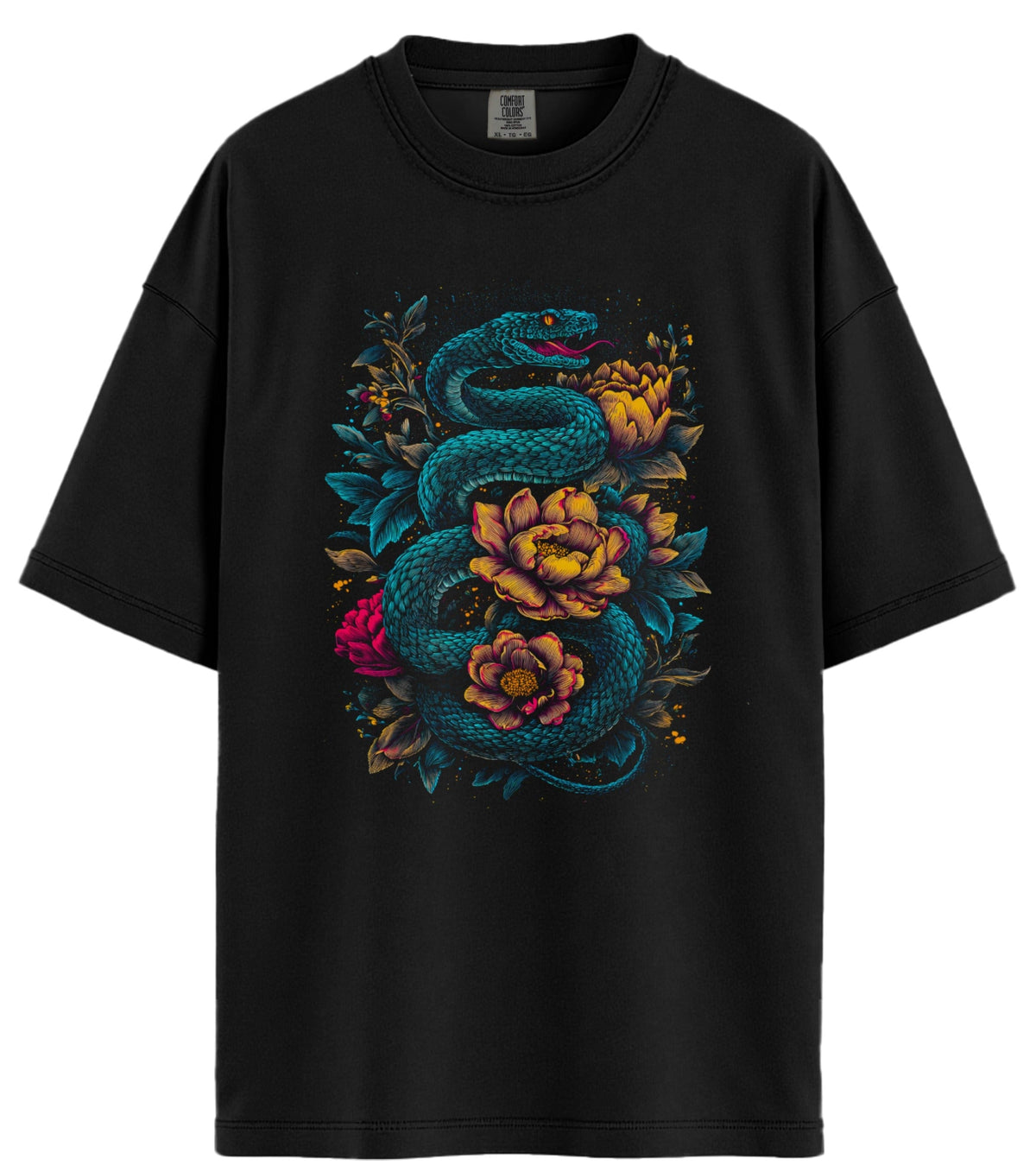 The Snake in the Flowers Comfort Colors T-Shirt