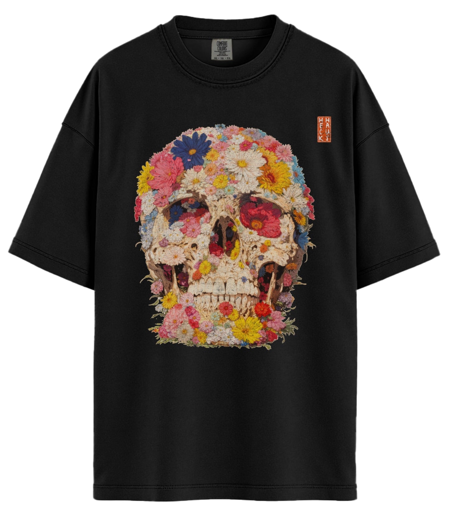 Floral Skull Comfort Colors T-Shirt