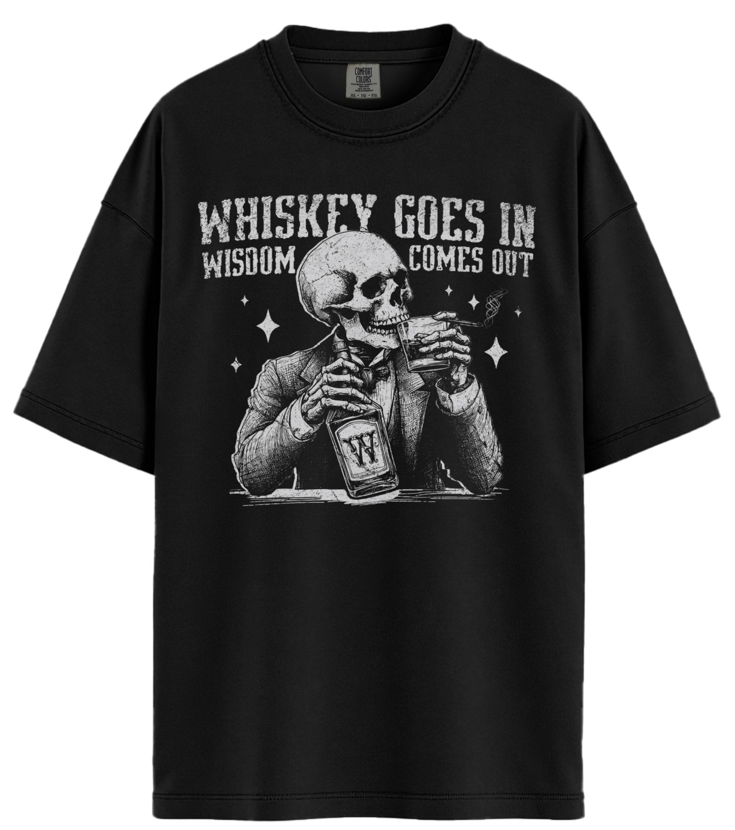 Whiskey Goes In Comfort Colors T-Shirt