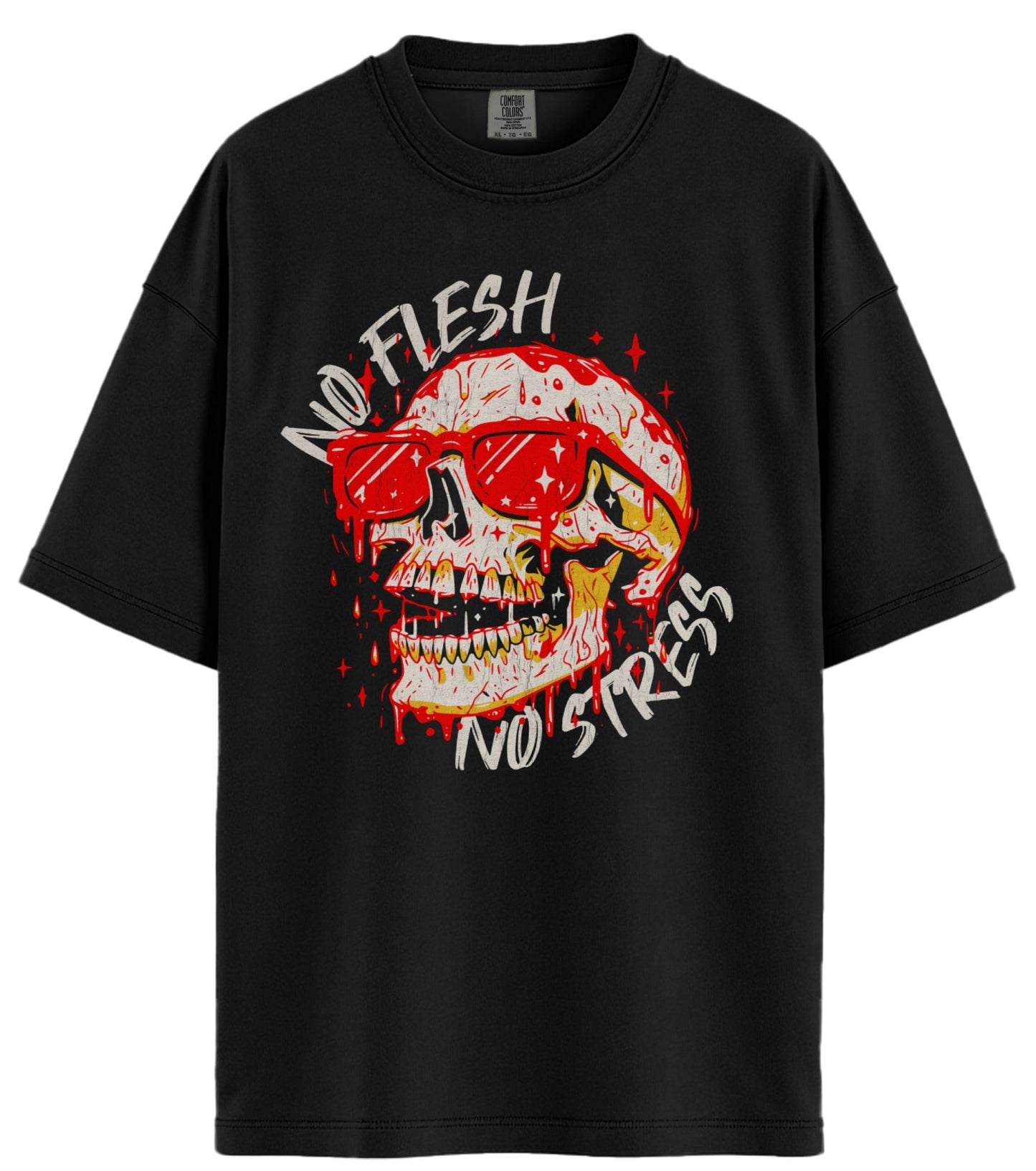 No Flesh No Stress Comfort Colors T-Shirt