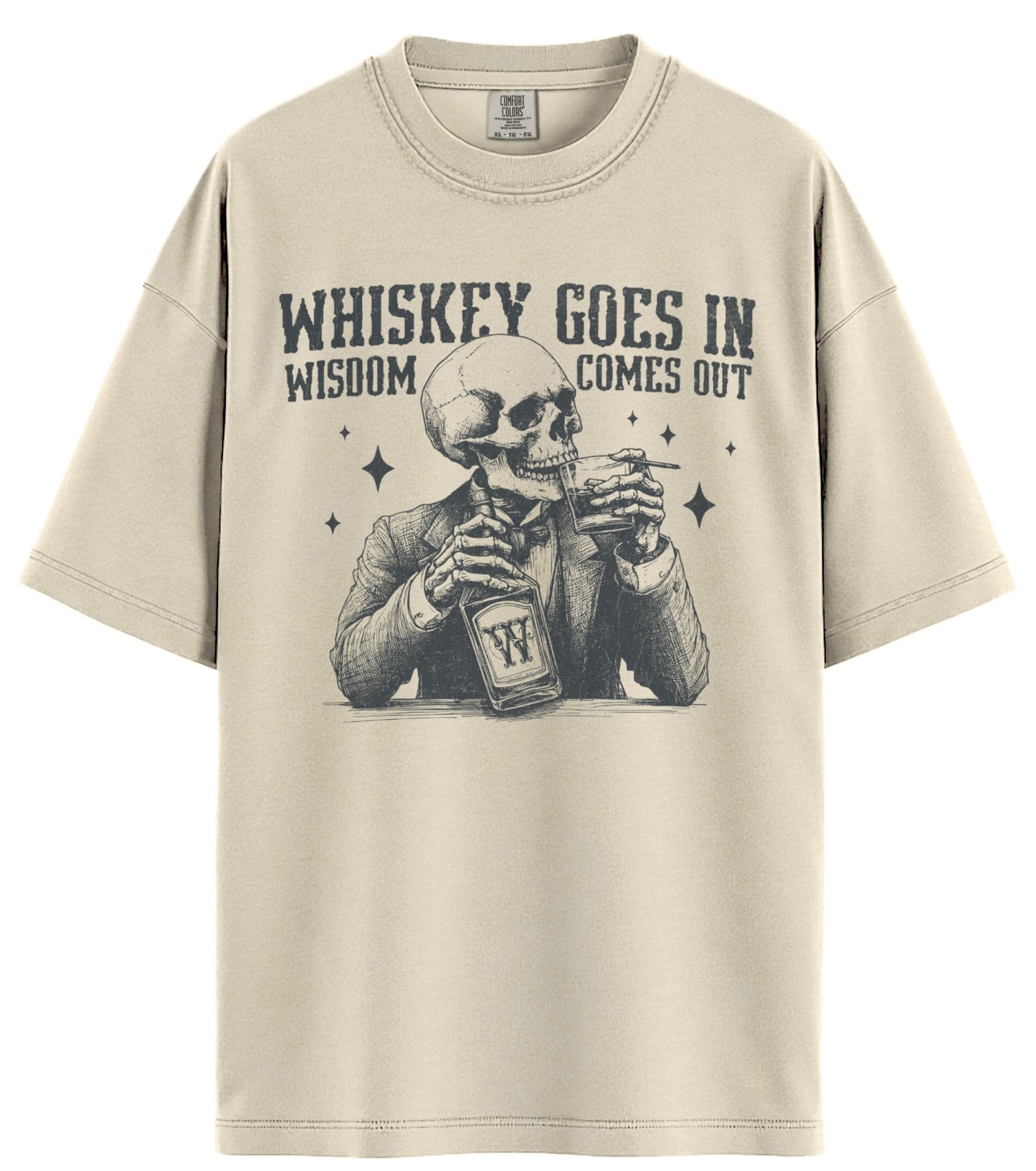 Whiskey Goes In Comfort Colors T-Shirt