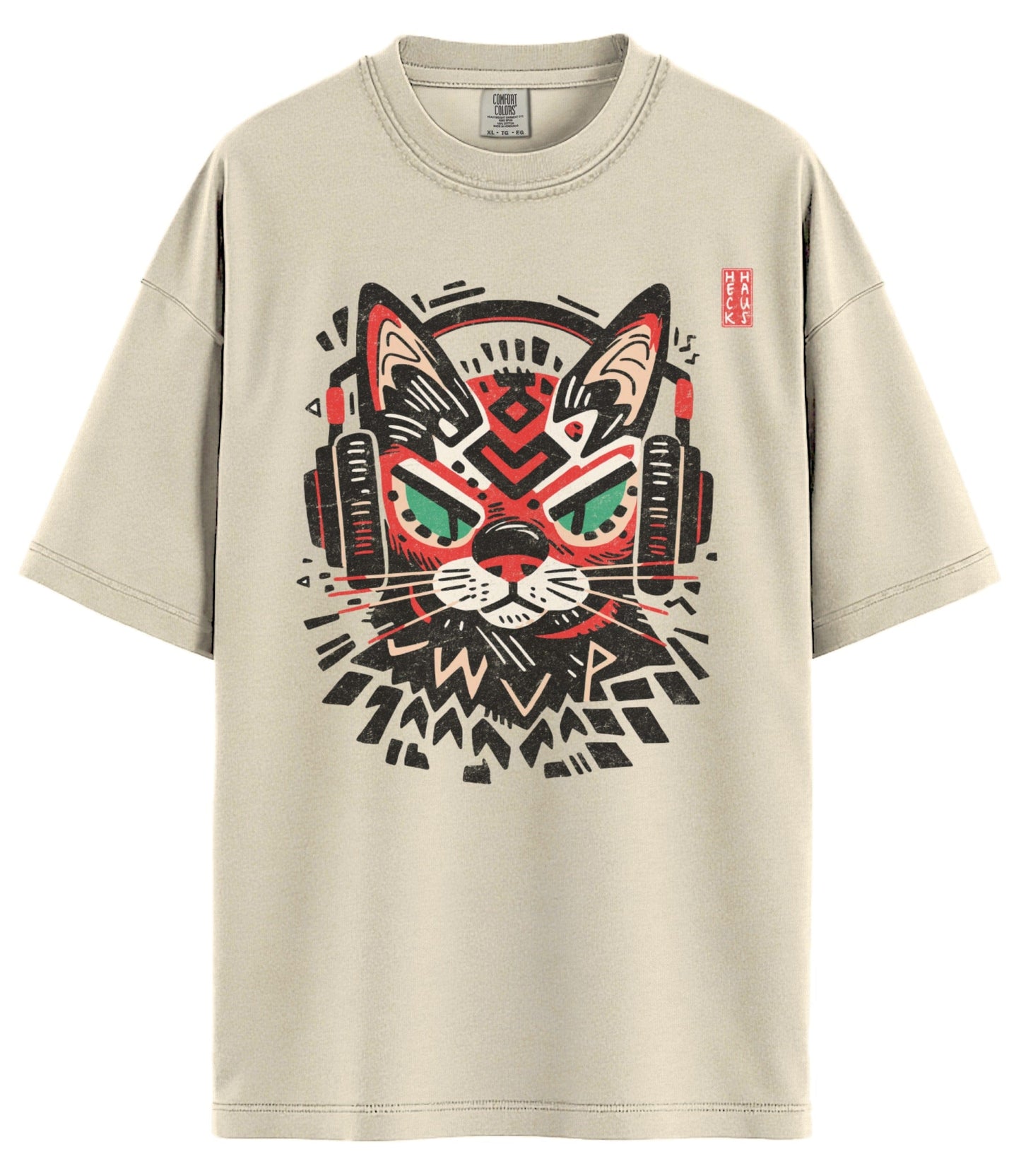 Graphic Cat Comfort Colors T-Shirt