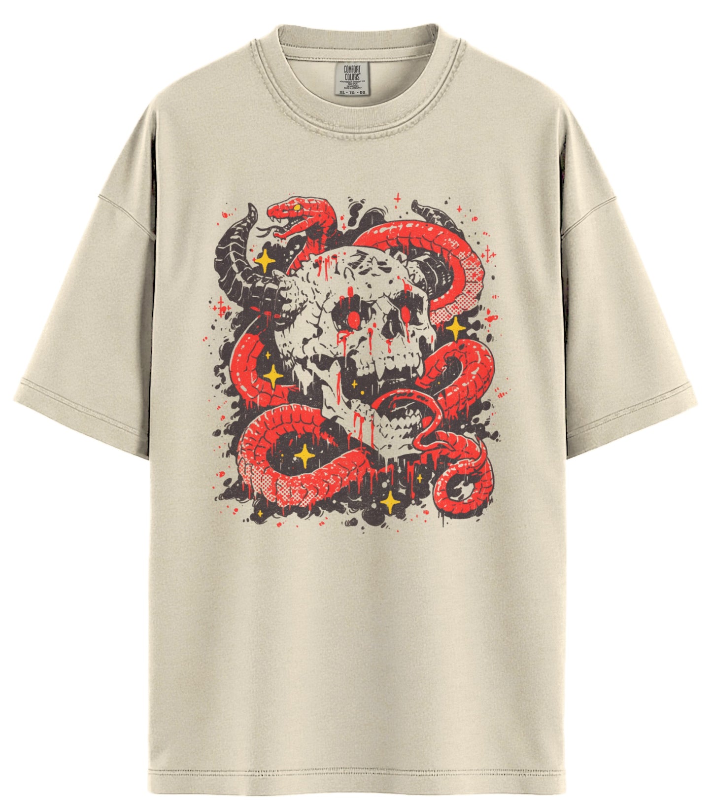 The Skull and Snake Comfort Colors T-Shirt