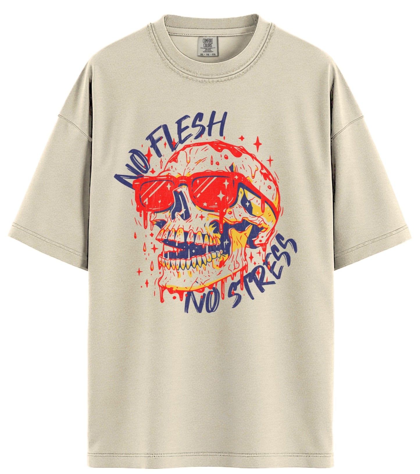 No Flesh No Stress Comfort Colors T-Shirt