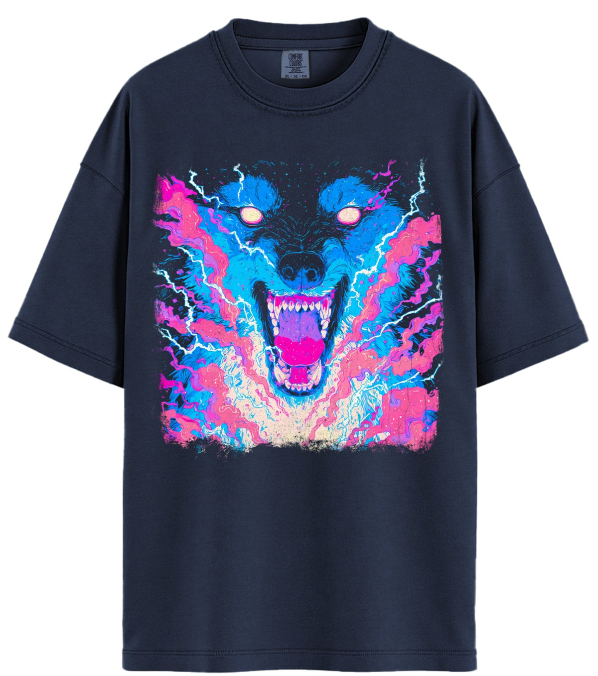 Galaxy Wolf Comfort Colors T-Shirt