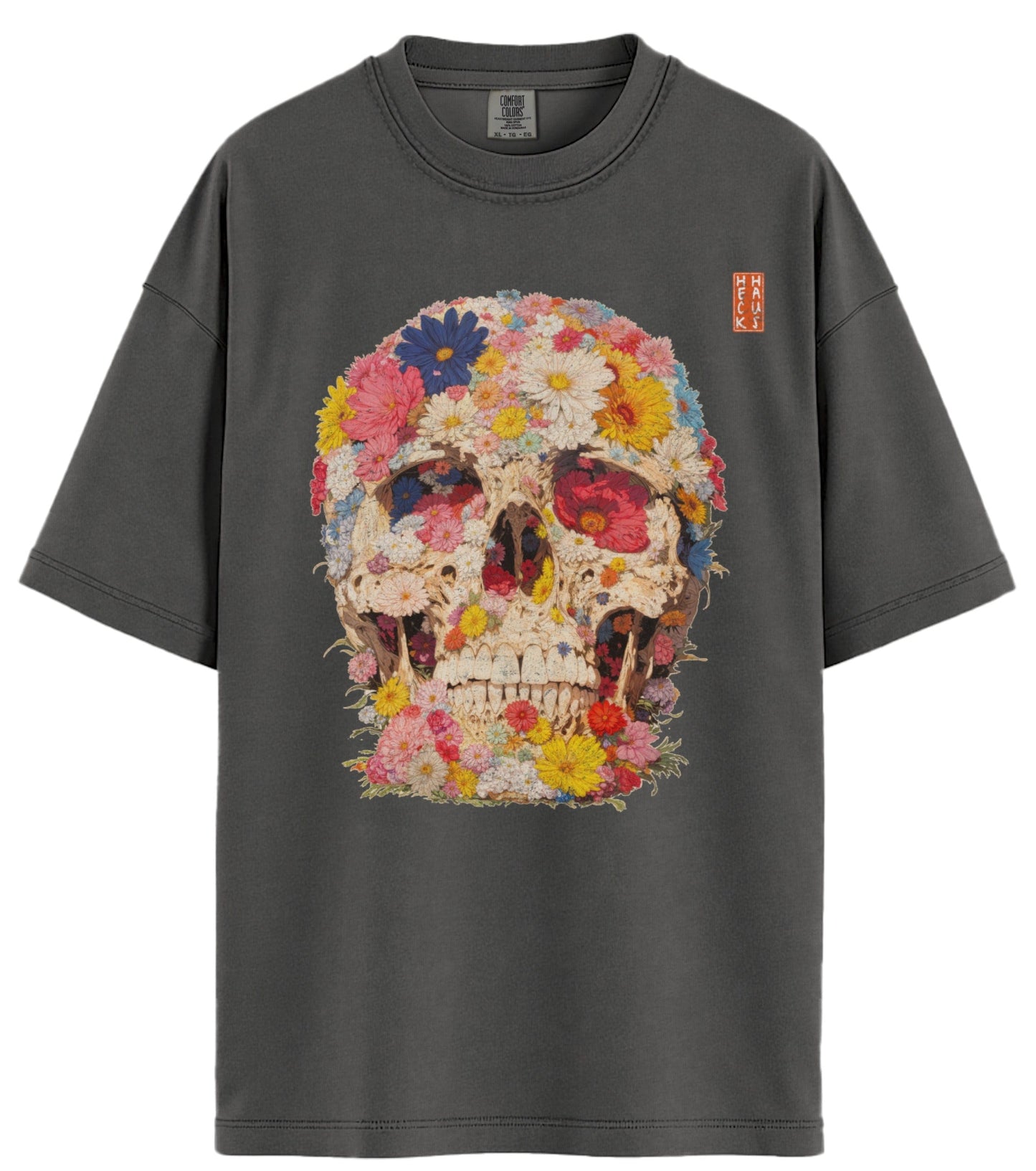 Floral Skull Comfort Colors T-Shirt