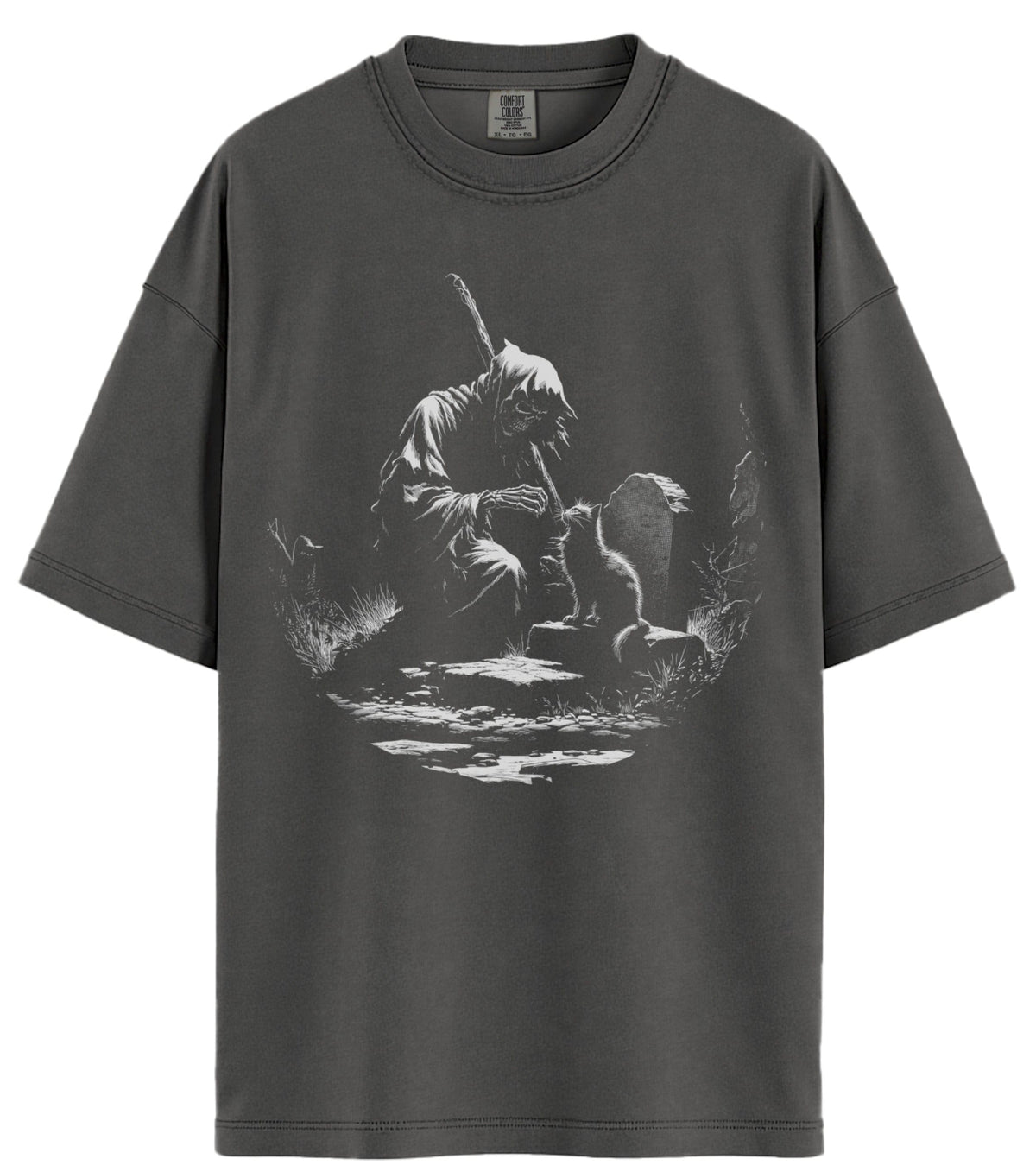 The Reaper and the Cat Comfort Colors T-Shirt