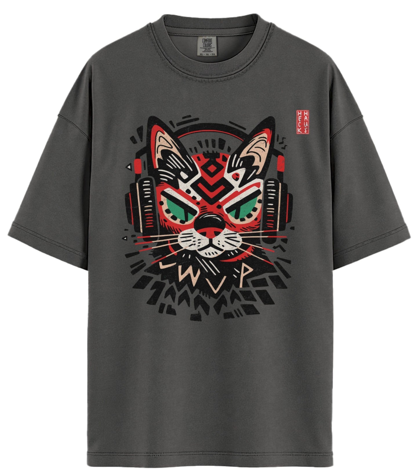 Graphic Cat Comfort Colors T-Shirt