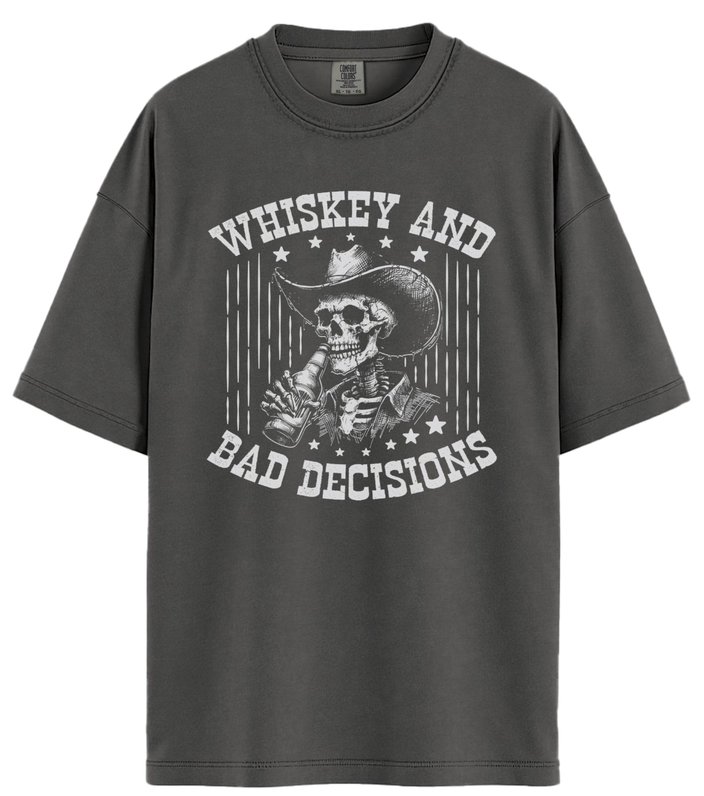 Whiskey and Bad Decisions Comfort Colors T-Shirt