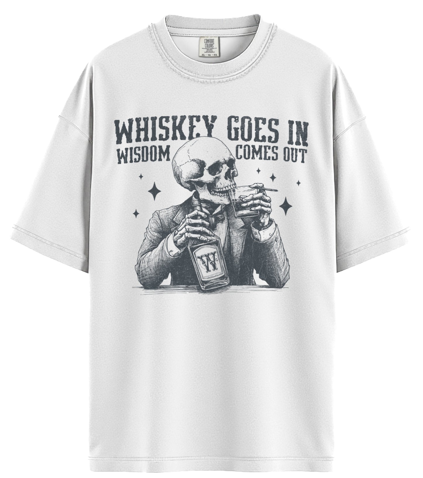 Whiskey Goes In Comfort Colors T-Shirt