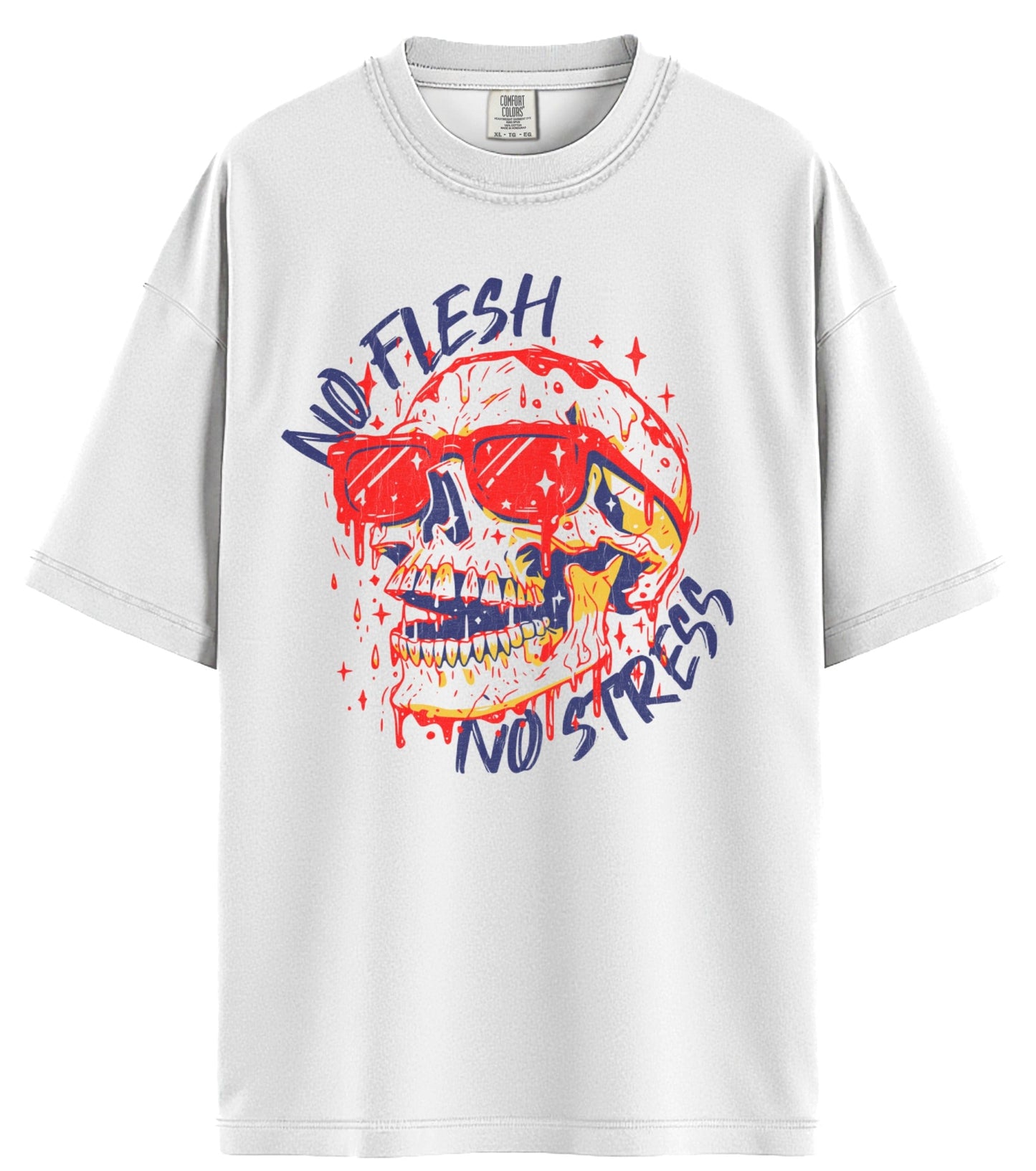No Flesh No Stress Comfort Colors T-Shirt