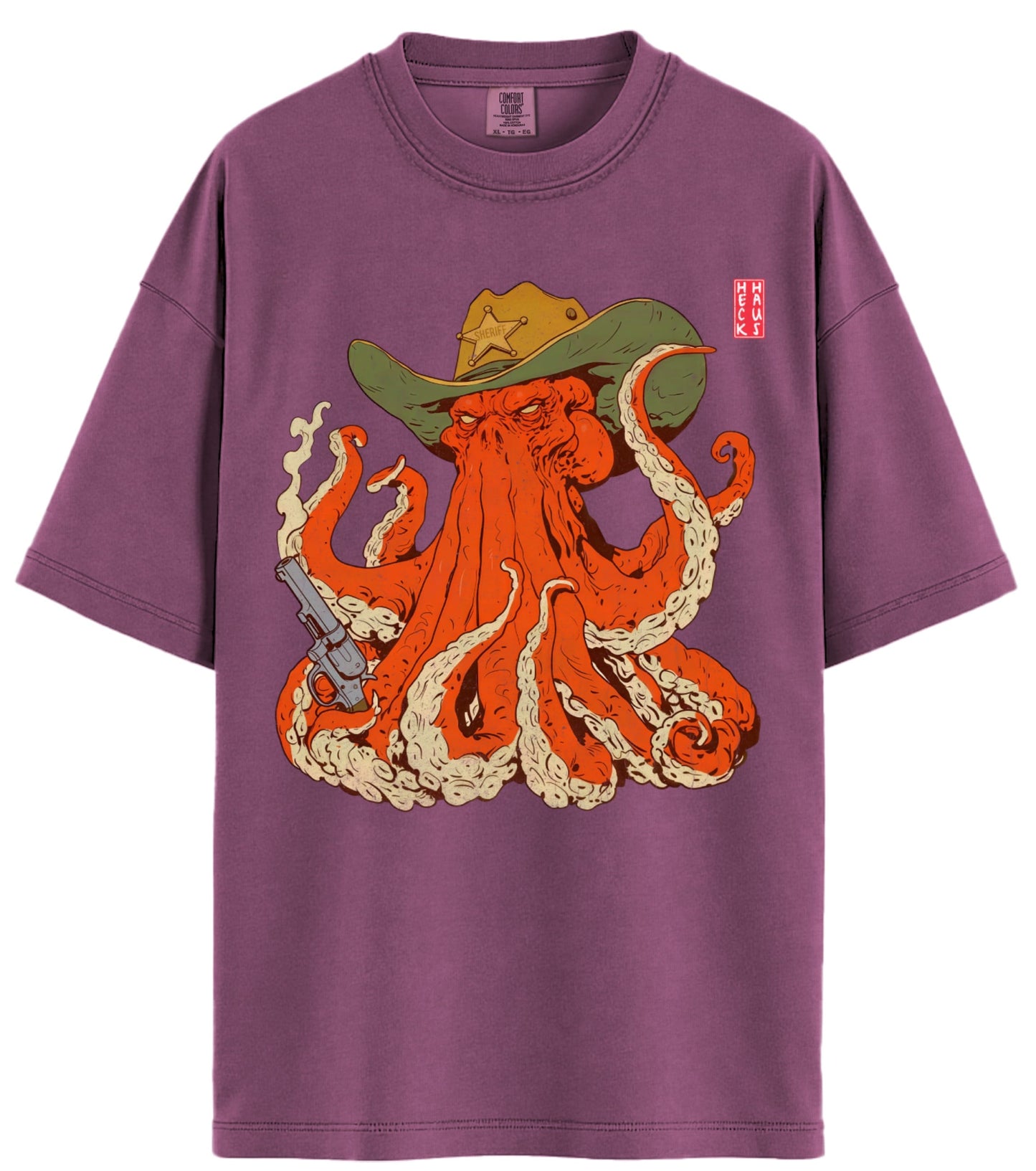 Sheriff Octopus Comfort Colors T-Shirt