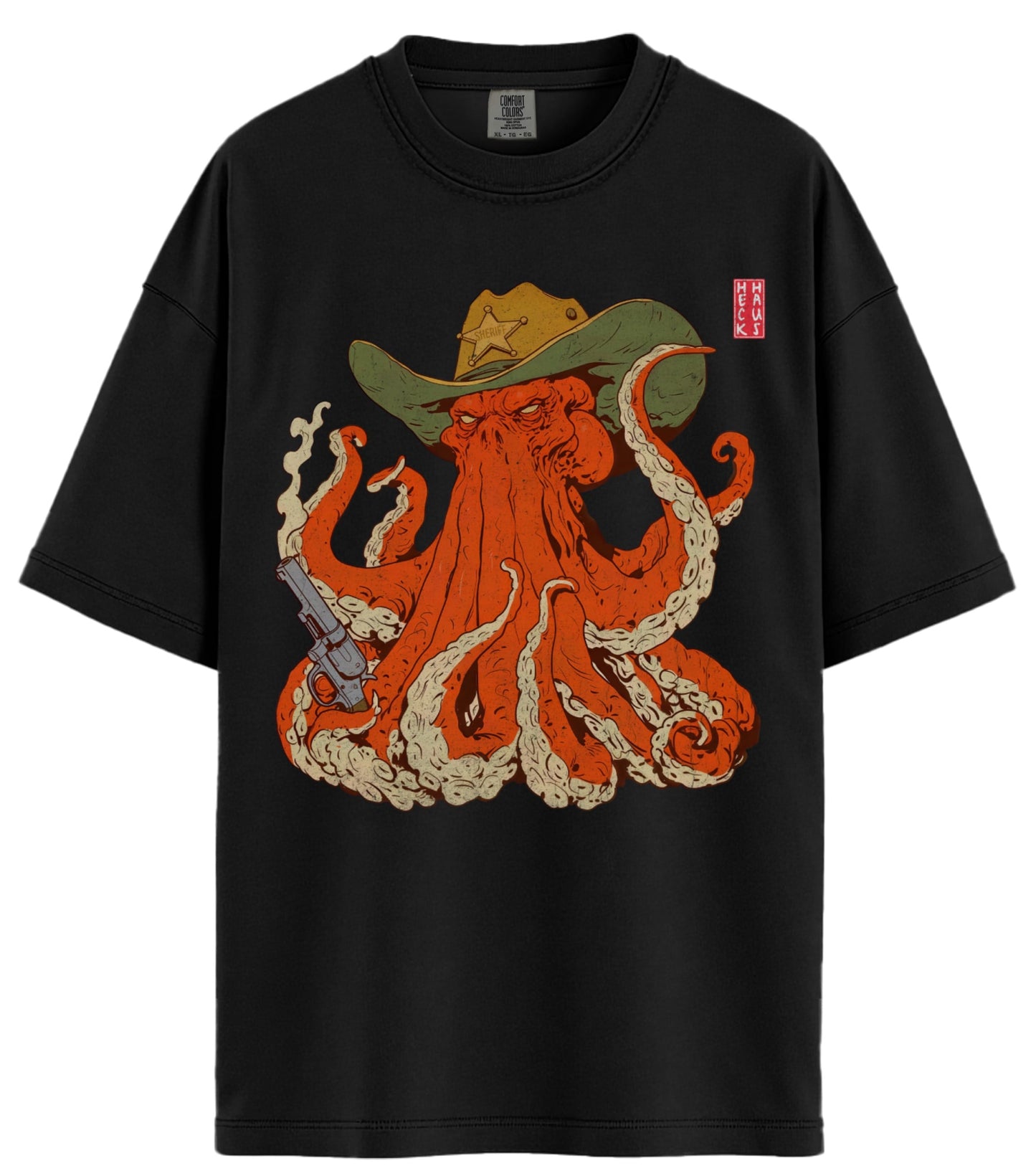 Sheriff Octopus Comfort Colors T-Shirt