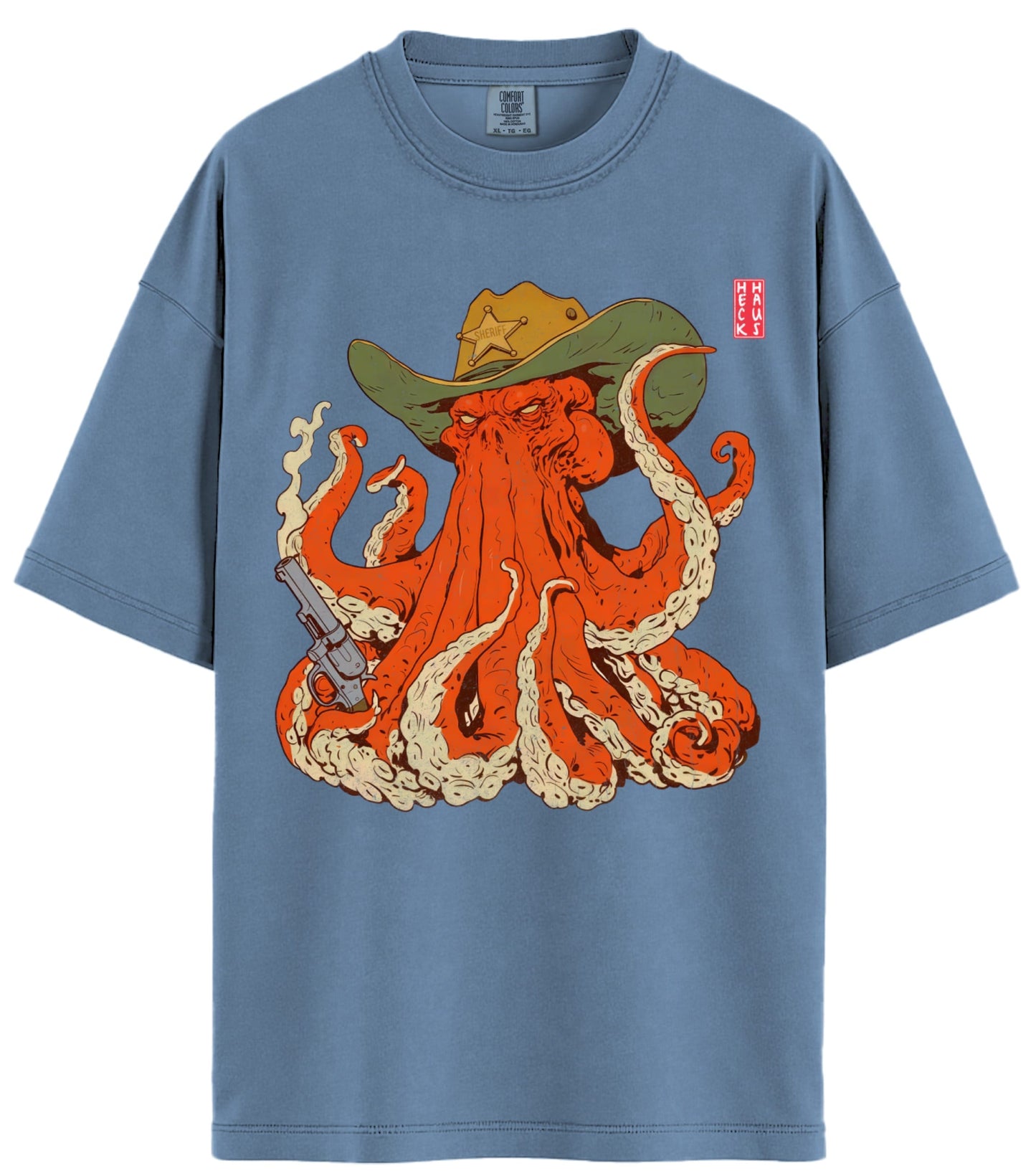 Sheriff Octopus Comfort Colors T-Shirt