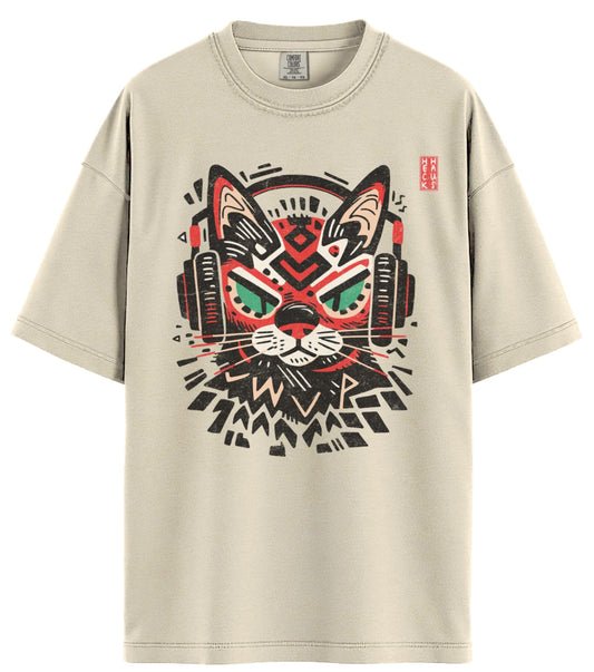 Graphic Cat Comfort Colors T-Shirt