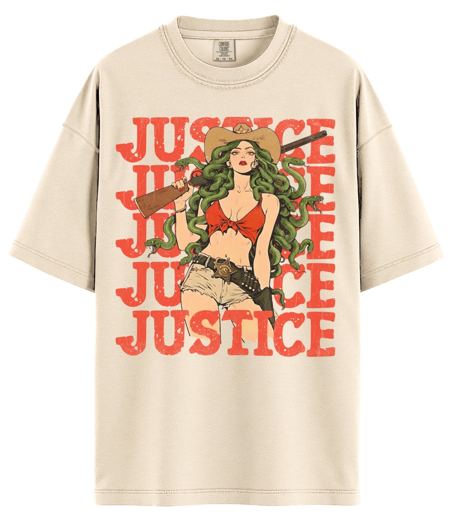 Sheriff Medusa Comfort Colors T-Shirt