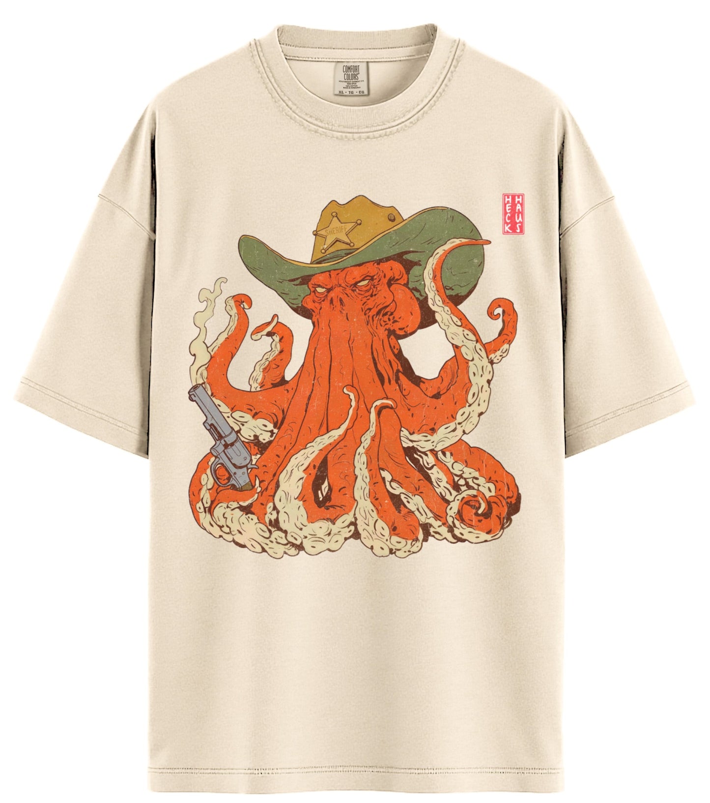 Sheriff Octopus Comfort Colors T-Shirt