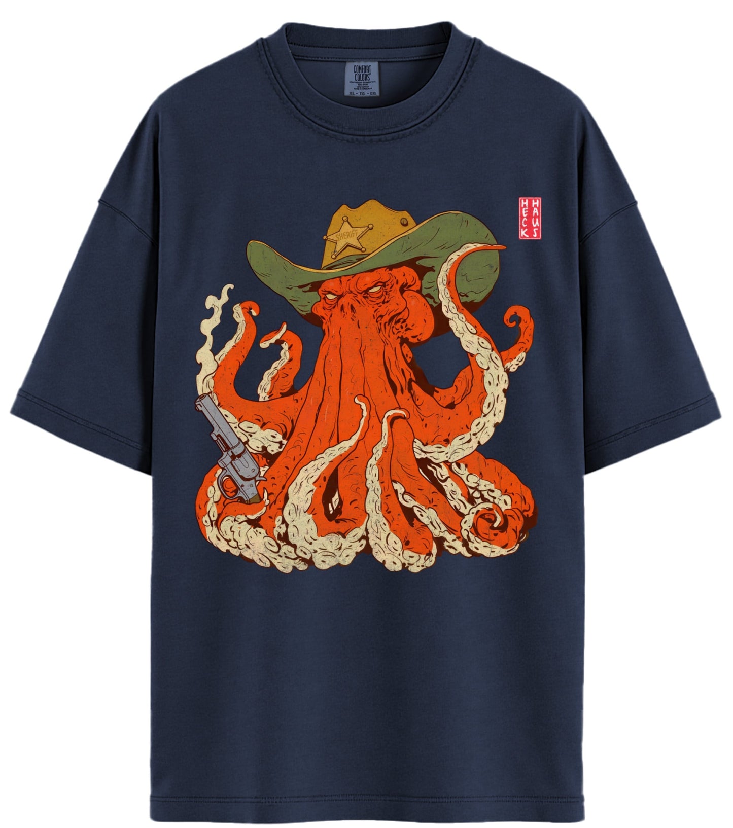 Sheriff Octopus Comfort Colors T-Shirt