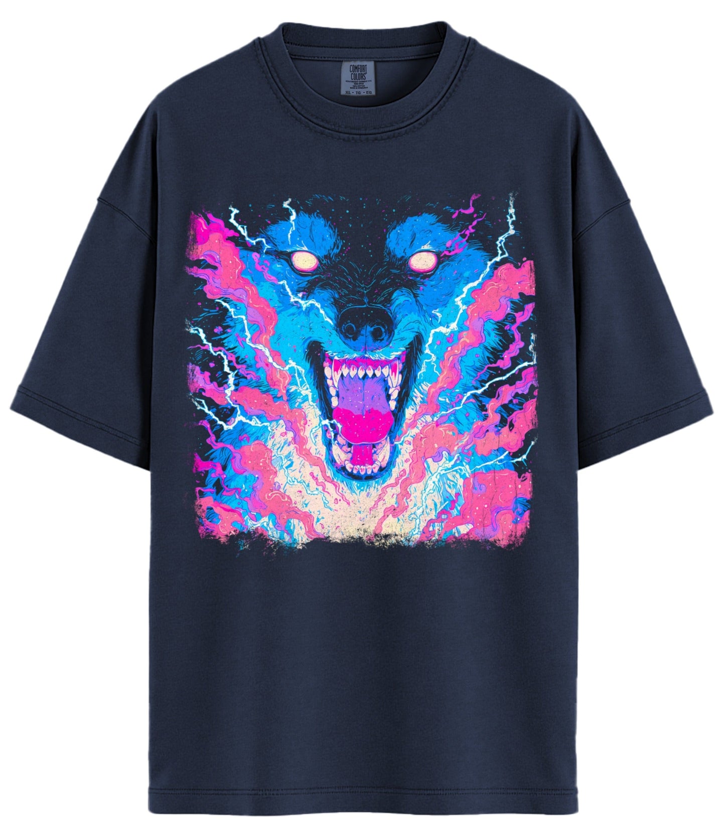 Galaxy Wolf Comfort Colors T-Shirt