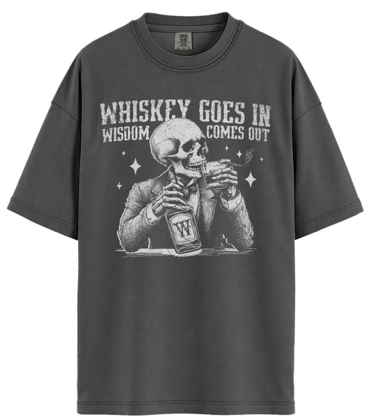 Whiskey Goes In Comfort Colors T-Shirt