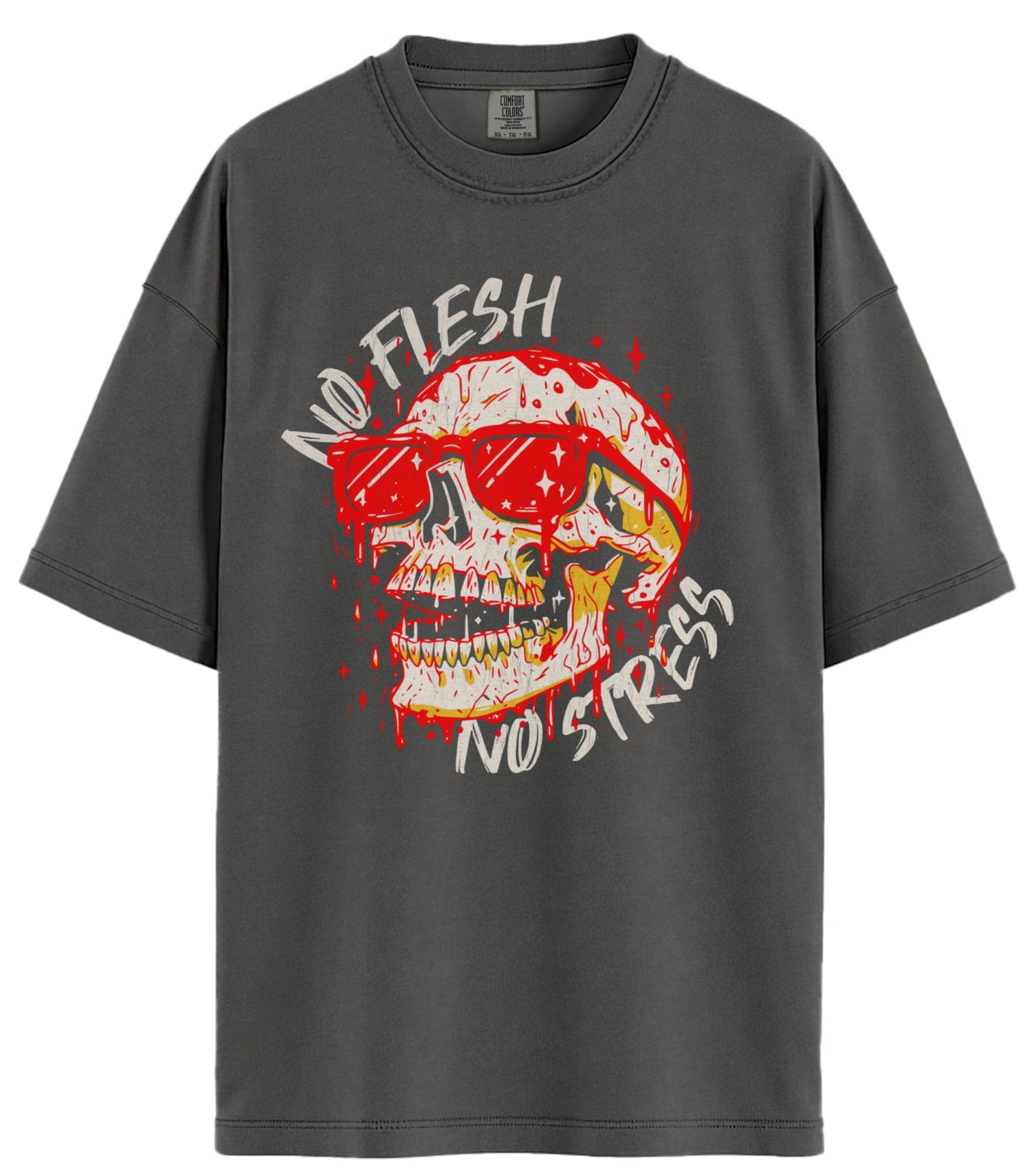 No Flesh No Stress Comfort Colors T-Shirt