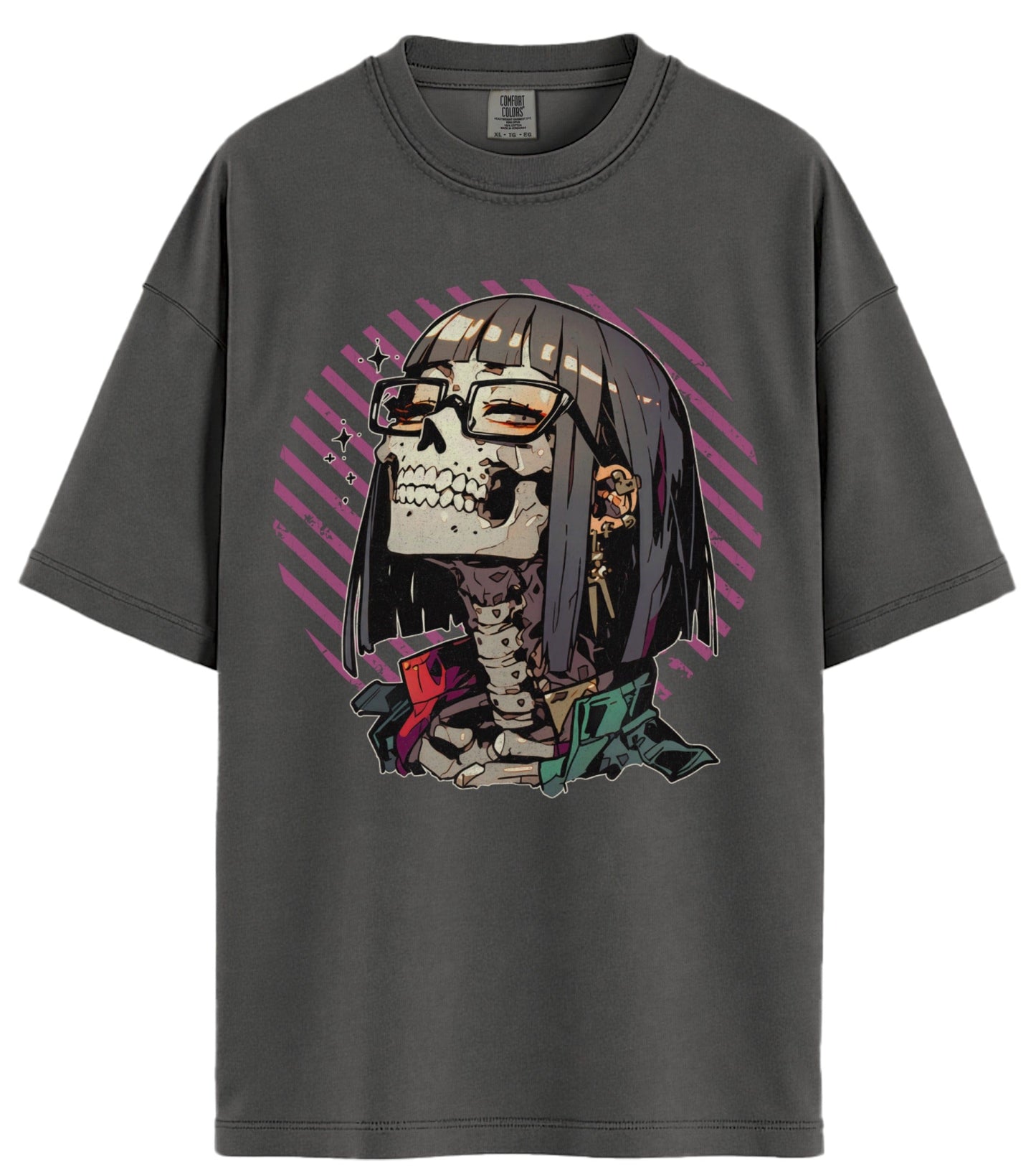 Skeleton Girl Comfort Colors T-Shirt