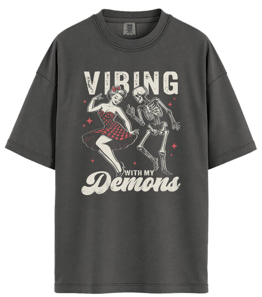 Vibing With My Demons Comfort Colors T-Shirt