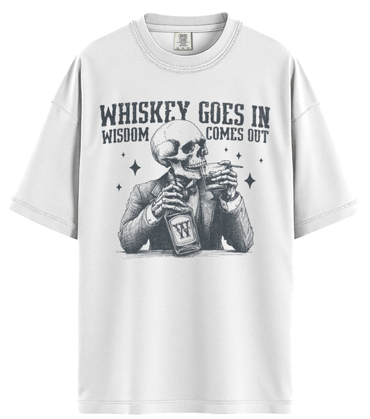 Whiskey Goes In Comfort Colors T-Shirt