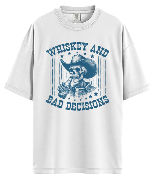 Whiskey and Bad Decisions Comfort Colors T-Shirt