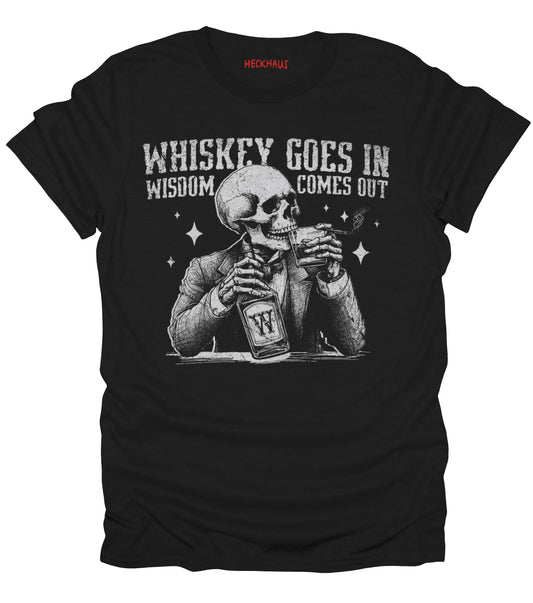 Whiskey Goes In T-Shirt