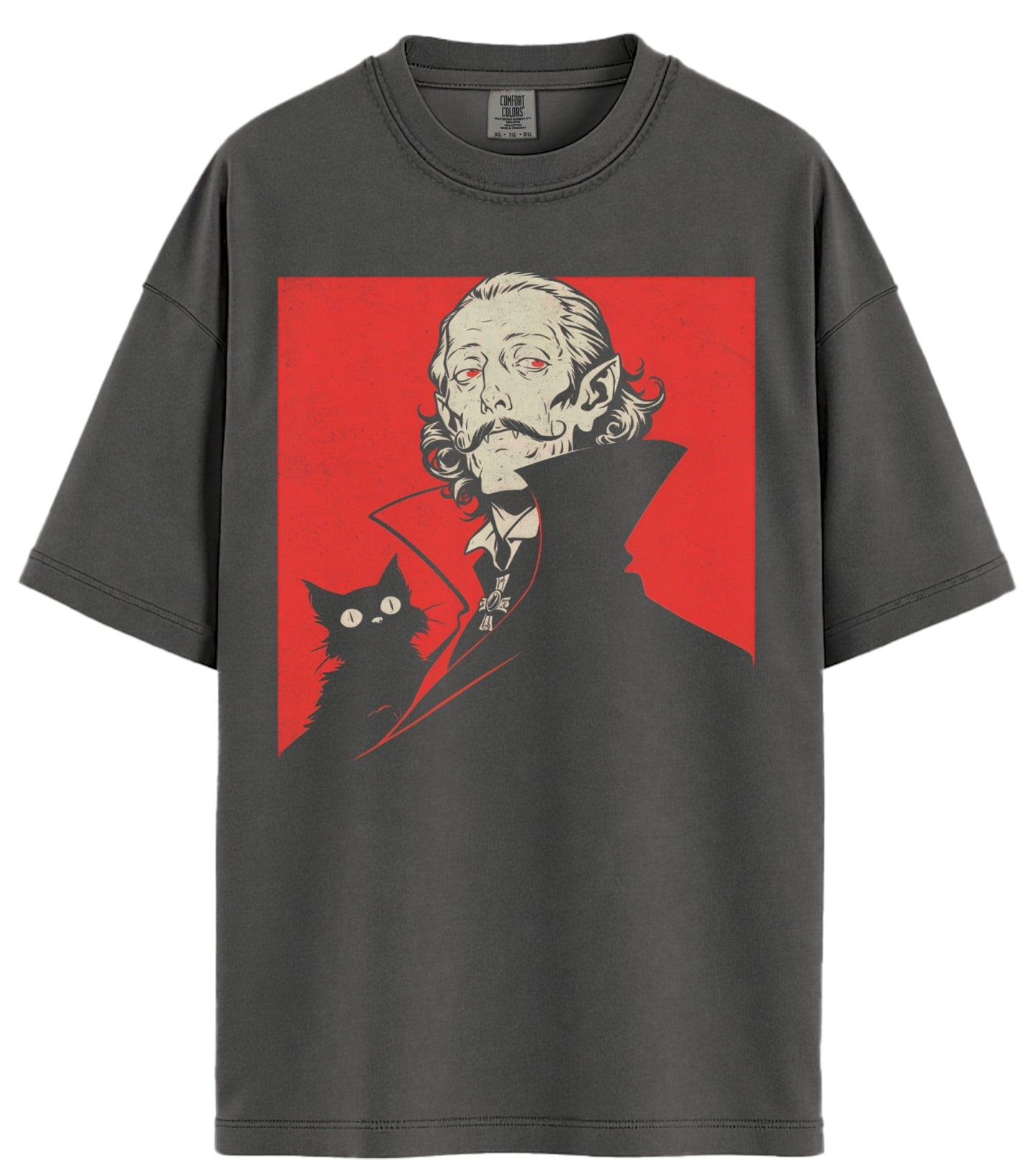 The Count and the Cat Comfort Colors T-Shirt