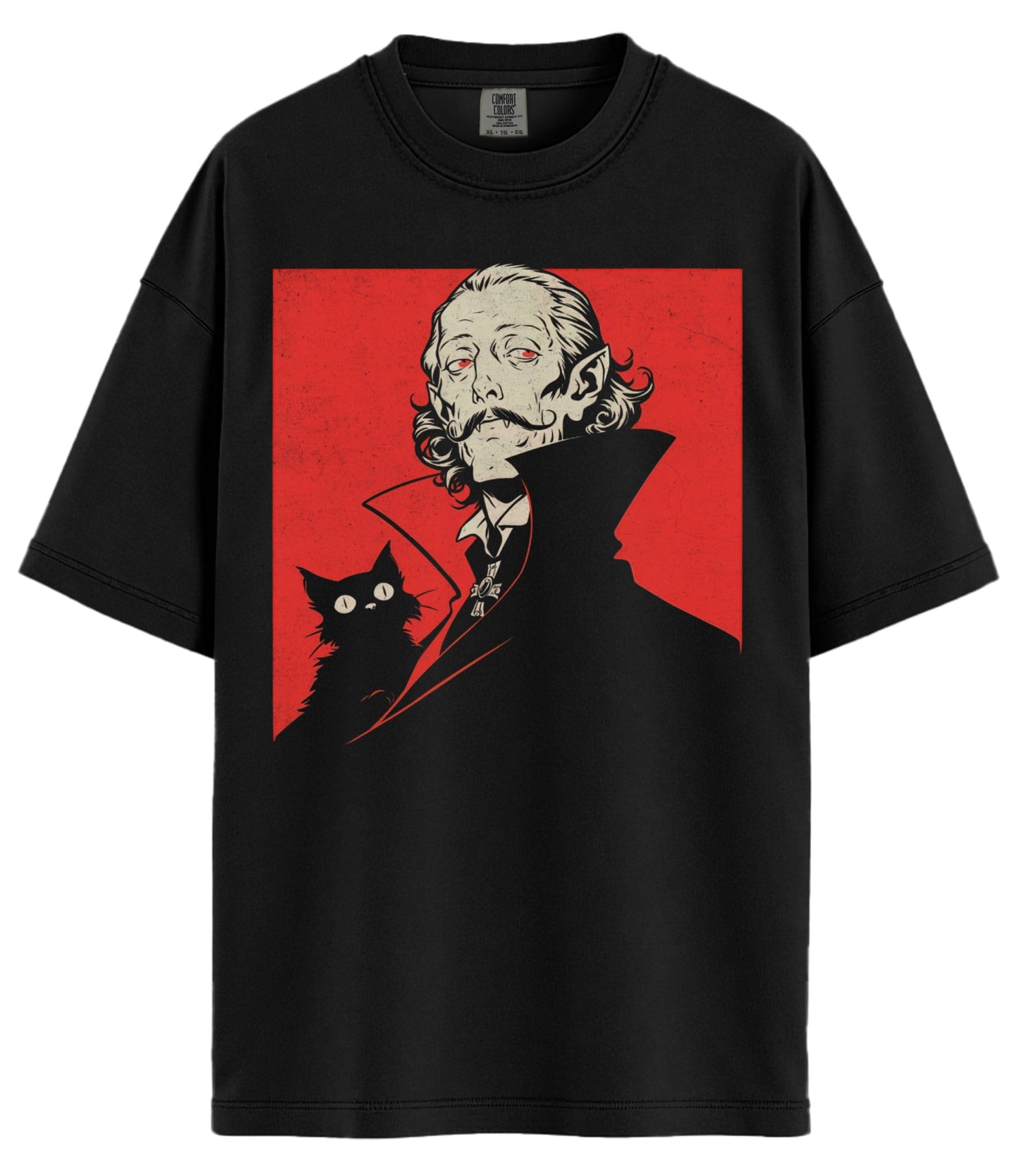 The Count and the Cat Comfort Colors T-Shirt